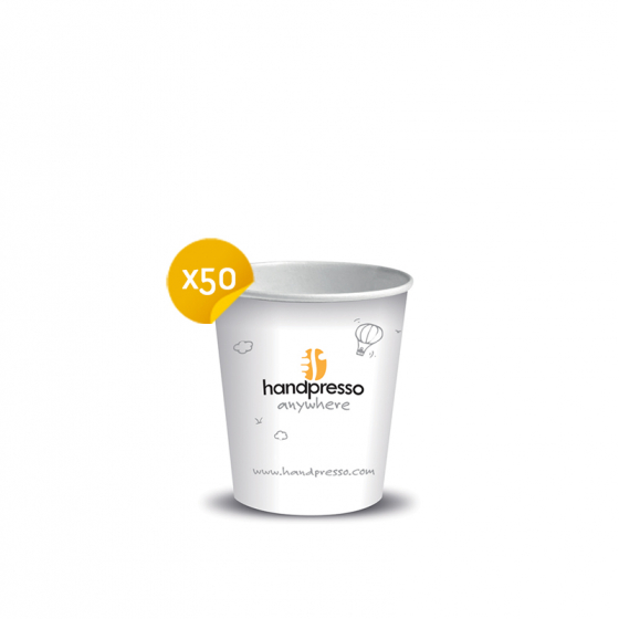 50 Pappbecher für Handpresso Auto und Handpresso Pump – Handpresso