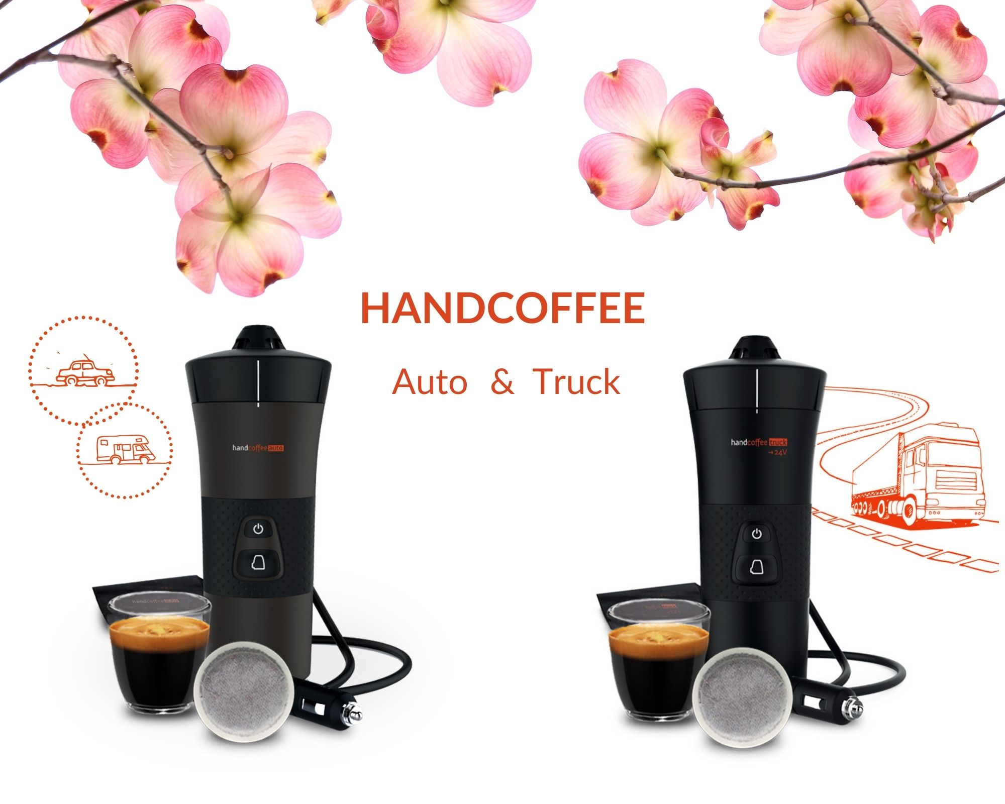 new Handcoffee Truck 21010 24V coffee maker for trucks - Handpresso